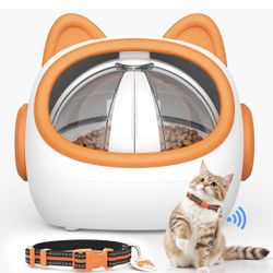 Smart RFID Cat Feeder with Collar Sensor – Automatic Multi-Cat Feeder 