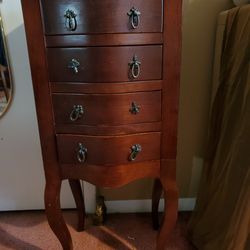 Wood Jewelry Chest of Drawers