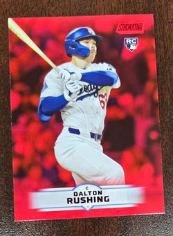 DODGERS DALTON RUSHING ROOKIE BASEBALL CARD