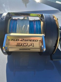 Shimano TLD 30A 2-speed reel
Loaded with 100# Braid
*(Custom Power Handle)*$150 Firm