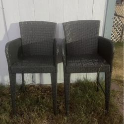 Wicker high Chairs
