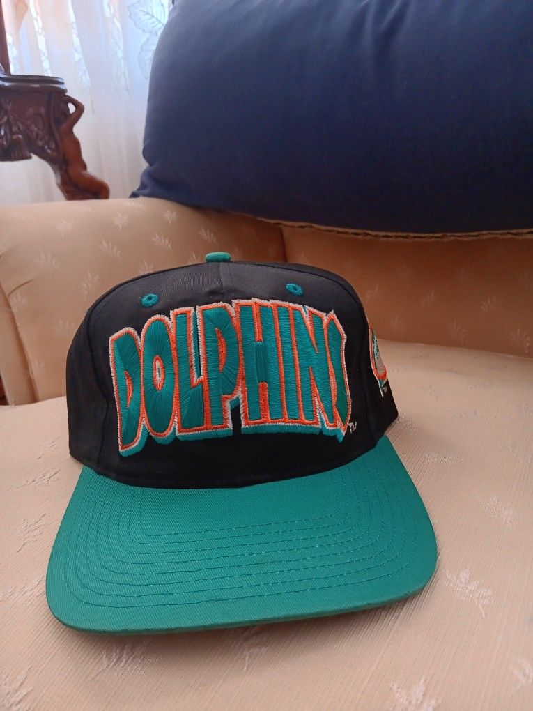 Vintage 90s Miami Dolphins Block Letter Hat Like New