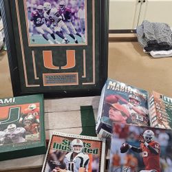 Sports Miami Hurricanes FOOTBALL memorabilia 