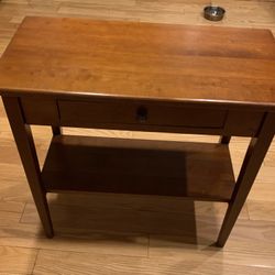 Small side table 30”W X 15”D  X 29”H