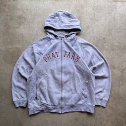 Vintage Y2K Phat Farm Zip Up Baggy Hoodie