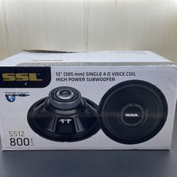 Sound Storm Lab SSL SS12 800W Max 12" 4 ohm Single Subwoofer