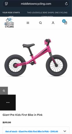 Giant Pre Kids First Bike in Pink