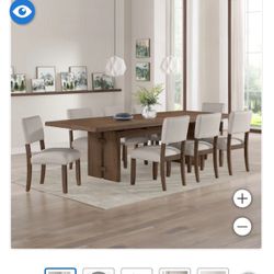 Extendable FSC Certified Wood9 Piece Dining Set