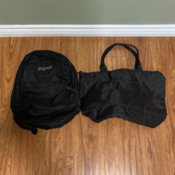 Jansport Backpack and Under Armour Tote Bag