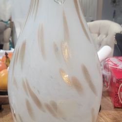 Italian Glass Vase Made In Murano 22" Tall