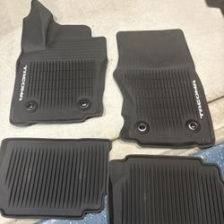 TOYOTA TACOMA 2025 FACTORY RUBBER MATS