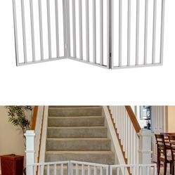 Dog Gate Wood Free Standing Extra Tall