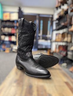 Ariat Heritage Western Boots Cowboy Black Sz 12