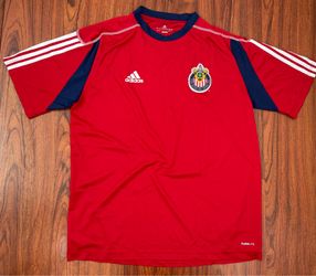 Adidas Club Deportivo Chivas USA MLS Soccer Jersey Large Red