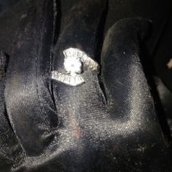 Silver Ring With Diamonds