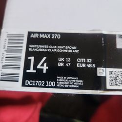 Brand New Nike 270's