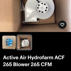 ActuveAir hydrofarm Blower 