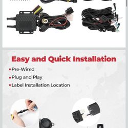 KEMIMOTO UTV Turn Signal Kit with Horn, Pre-Wired, Plug and Play UTV ATV Blinker with Rocker Switch, Hazard Light, Universal Street Legal Kit Compatib