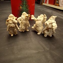 1999 Vintage Lennox Santa's Playing Insturments