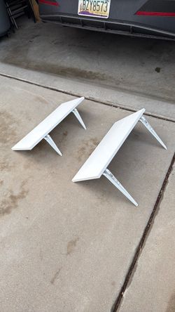 White shelves w brackets