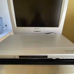 Sharp TV and Toshiba DVD Player set