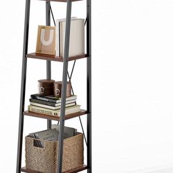 Ladder Shelf Bookcase, Bookshelf 4 Tier,