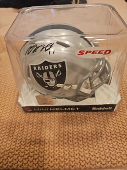 Raiders mini helmet