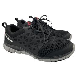 Reebok black subtitle cushion work athletic work shoes women’s Size 10 Wide