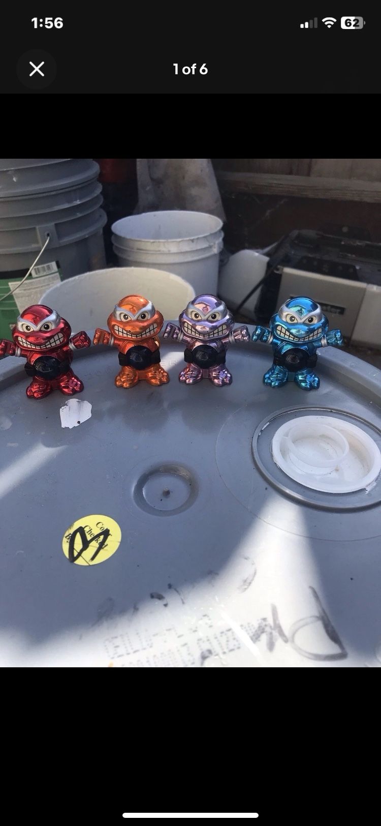 Vintage TMNT Marble Shooters Rare!