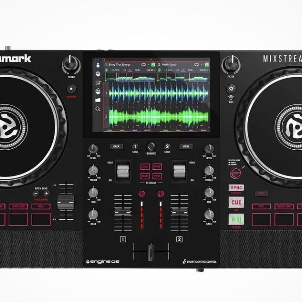 Numark Mixstream Pro Standalone DJ Console w Built-In Speakers & Wifi Streaming