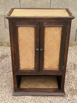 Rustic hardwood cabinet