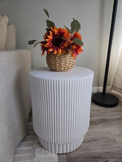 West Elm ceramic side table