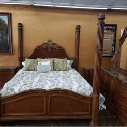 King Bedframe And Dresser 