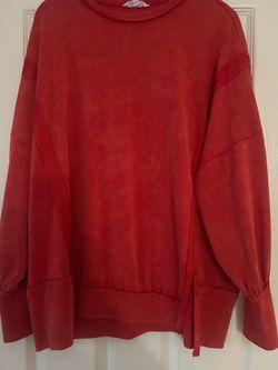 Women’s red sew n seen boutique top