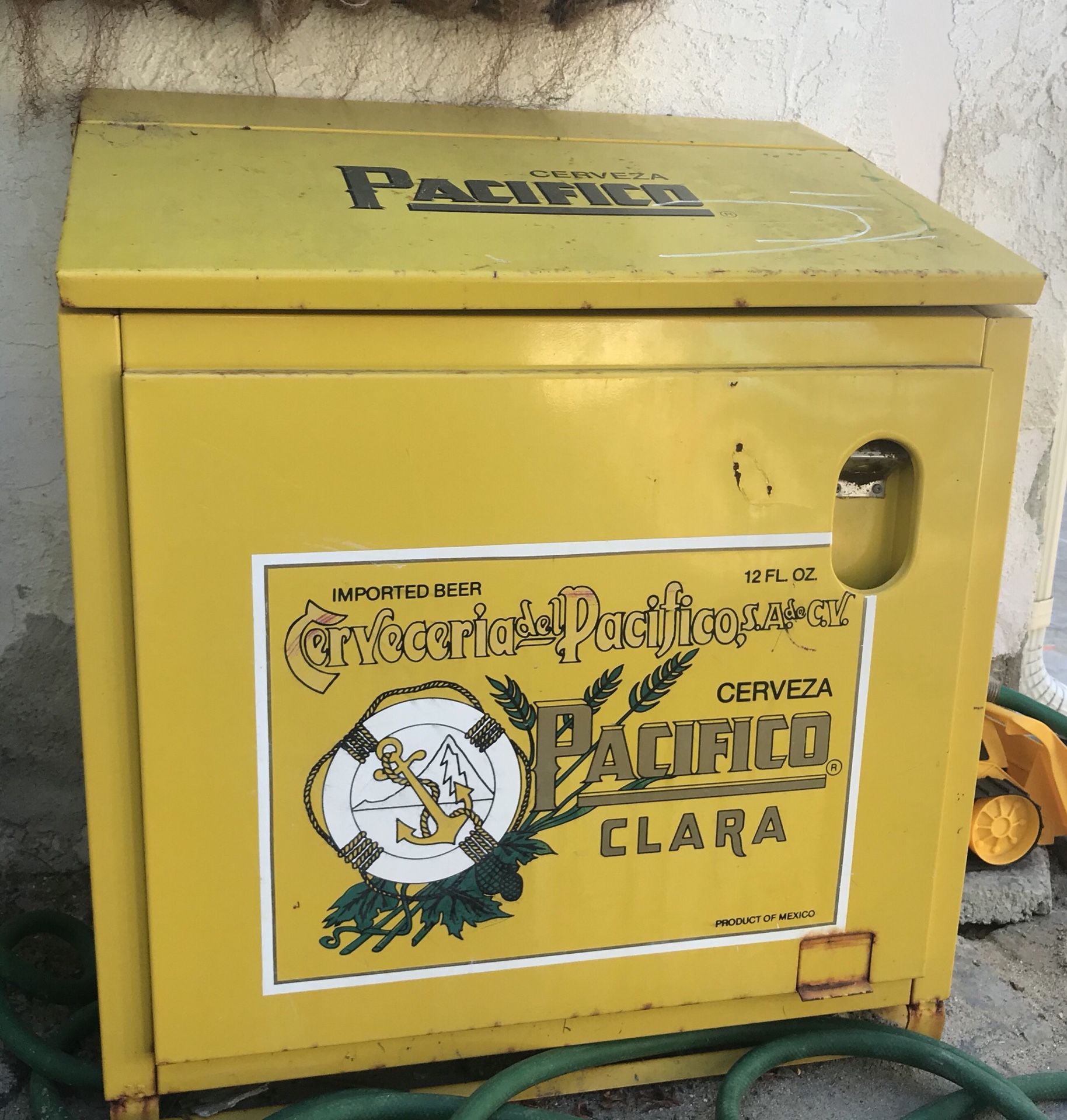 Antique Pacifico beer cooler