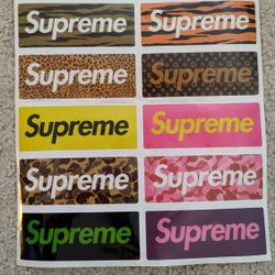 Supreme Sticker Sheet (2x7)