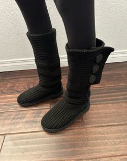 Ugg Black Boot Size 6