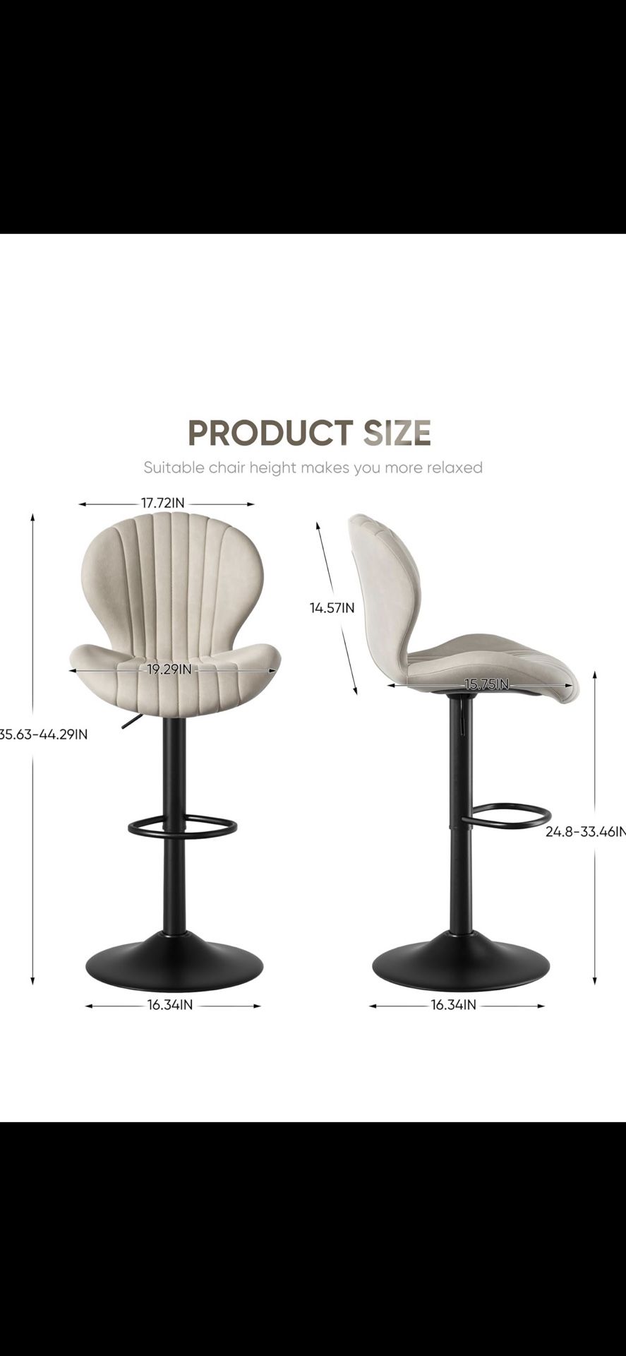 New in Box Set of 3 Bar stools
