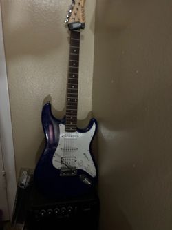 Crate electric guitar and amp