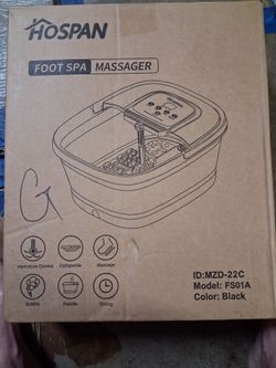 Hospan Foot Spa & Massager ( New in factory sealed box.)
