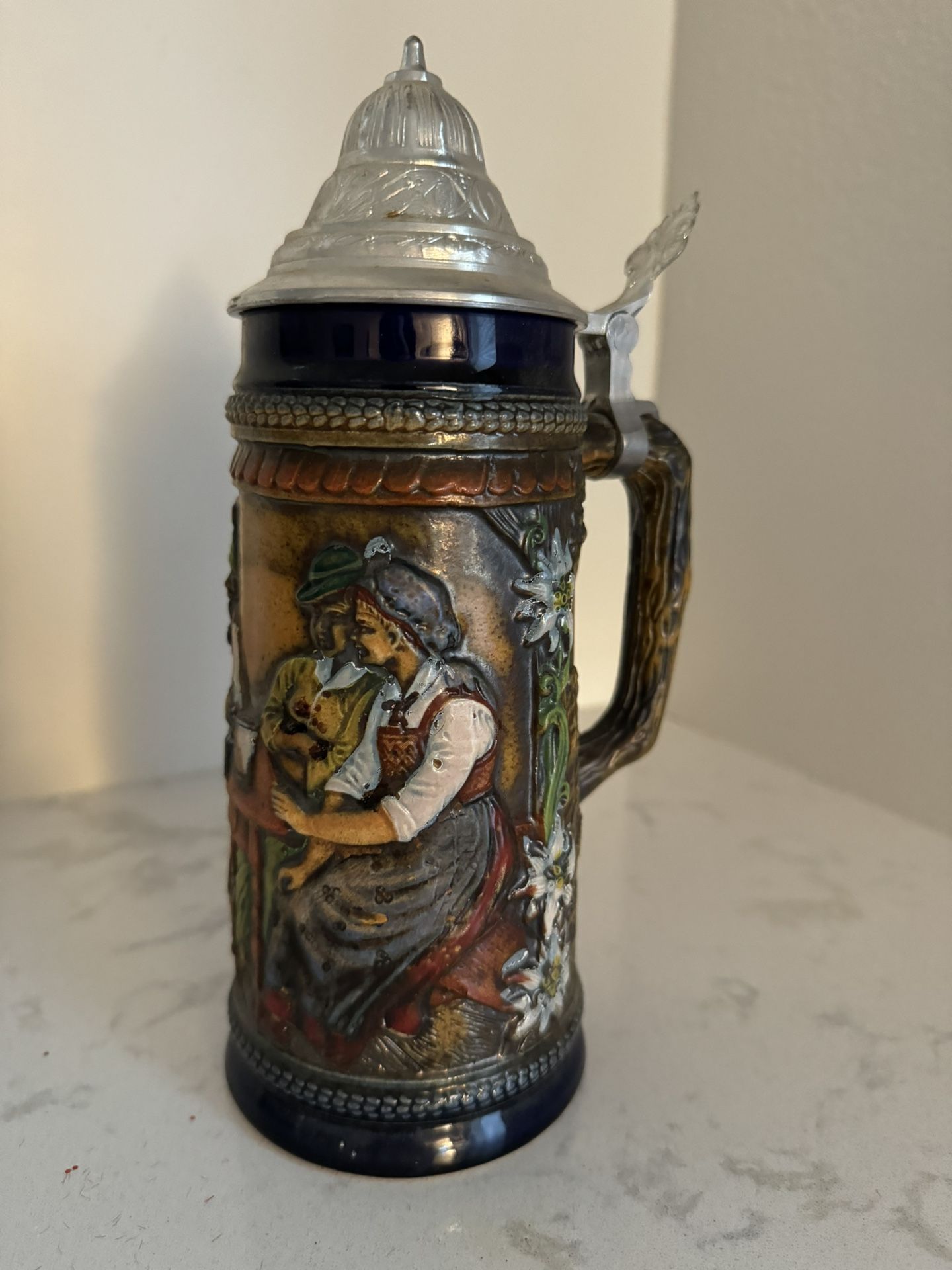 Vintage Gerz German Beer Stein W/lid