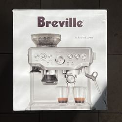 Breville Stainless Steel Barista Express Espresso Machine Light Silver BES870XL