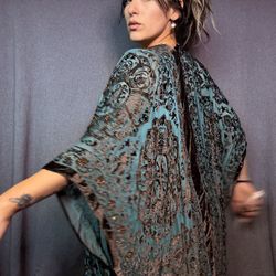Beaded Kimono Cover Up Shawl