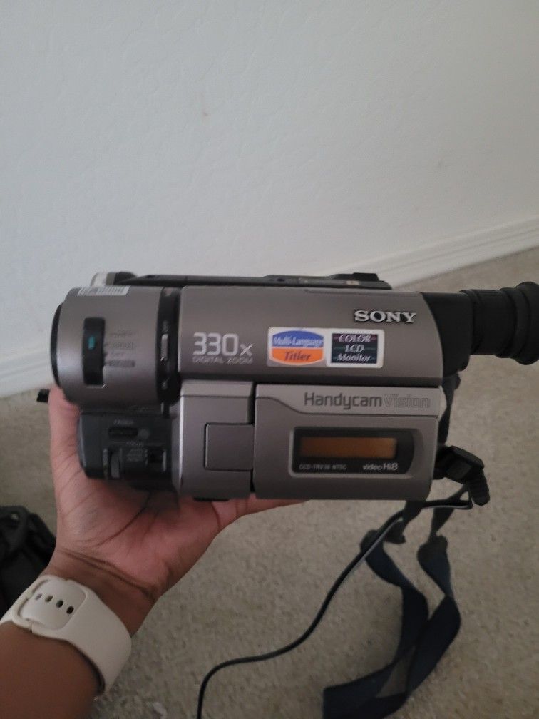 Antique Sony Video Camera And Case 