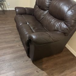 Good size Leather couch,