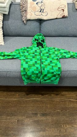  minecraft kids hoodie size L