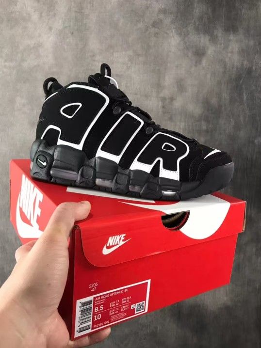 Nike Air More Uptempo Big air Pippen Panda Mid-top Retro Basketball Shoes Men's & Women's