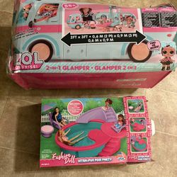 lol Glamper Camper And Doll Pool Set 
