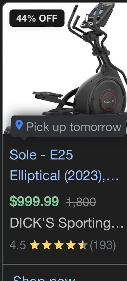 Elliptical- Start Button Needs To Be Fixed