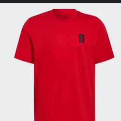 Adidas Boys (P/S) Red CR Flamengo Football Club Graphic T-shirt 